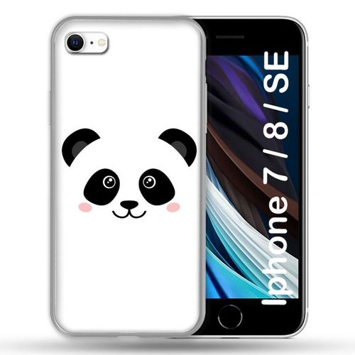 Coque Pour Iphone 7 / 8 / Se (2020 / 2022) Animal Panda Blanc