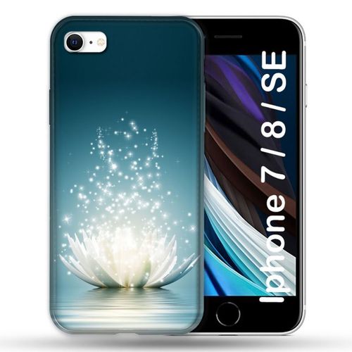 Coque Pour Iphone 7 / 8 / Se (2020 / 2022) Fleur Lotus Blanc