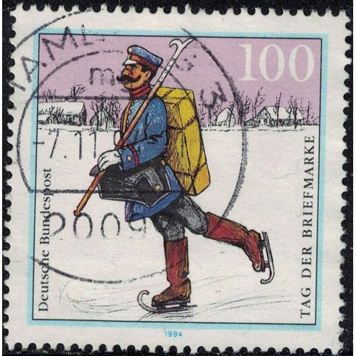 Allemagne 1994 Oblitéré Used Spreewald Postman Facteur De La Forêt De La Sprée Y&t De 1596 Su