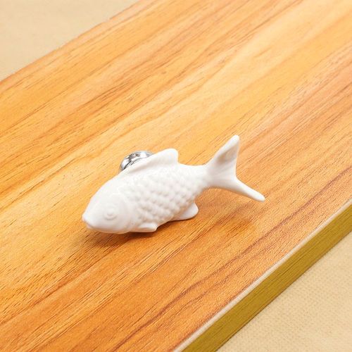 Boutons De Tiroir En Forme De Poisson, Poignées En Céramique Pour Chambre D'Enfants, Poignées D'Armoire De Cuisine, Quincaillerie De Meuble