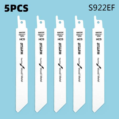 Lames de scie sauteuse, 150mm, 5 pièces, Tube métallique en PVC, scie sabre, profil métallique, outils de coupe