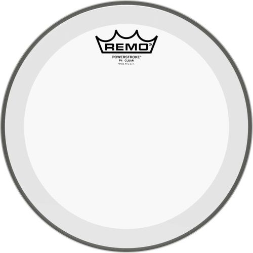 Remo P4-0316-Bp - Peau Powerstroke 4 Transparente 16" Avec Double Pli Pour Tom Sur Pieds