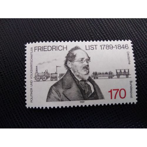 Timbre Allemagne / Rfa Yt 1261 Bicentenaire De La Naissance De Friedrich List 1989 ( 040406 )