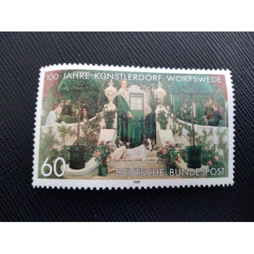 Timbre Allemagne / Rfa Yt 1262 Soir D'été, 1905, Par Heinrich Vogler 1989 ( 040406 )