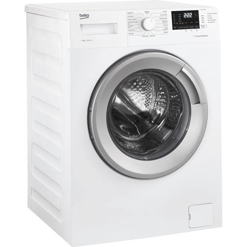 Beko WTV8712BS1W Machine à laver Blanc/argent - Chargement frontal