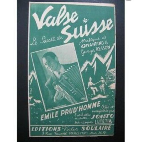 Valse Suisse Edition Soulaire