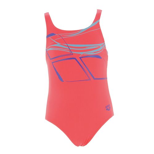 Maillot De Bain 1 Pièce Arena Girl S Swimsuit Swim Pro Logo Rose Fluorescent