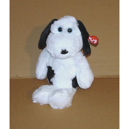 Doudou Chien Muggy Noir Et Blanc Ty - Peluche Chien Collection Attic Treasures Juratoys 32 Cm