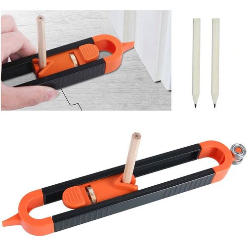 Règle de Traçage de Profil avec Crayon, Jauge de Duplication de Contour pour copier avec précision la forme irrégulière