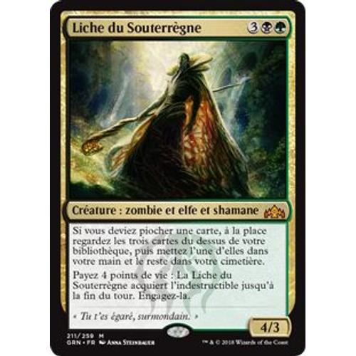 Liche Du Souterrègne Carte Magic Les Guildes De Ravnica 211/259