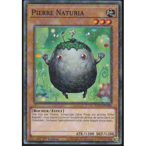 Carte Yu-Gi-Oh - Pierre Naturia - Hac1-Fr094 - Starfoil - Arsenal Mysterieux - Chapitre 1