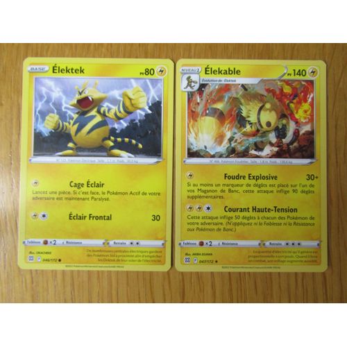 Elektek 046/172 + Elekable 047/172 - Stars Etincelantes
