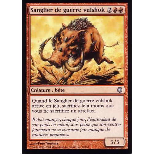 Sanglier De Guerre Vulshok - Magic - Sombracier - U - 72/165