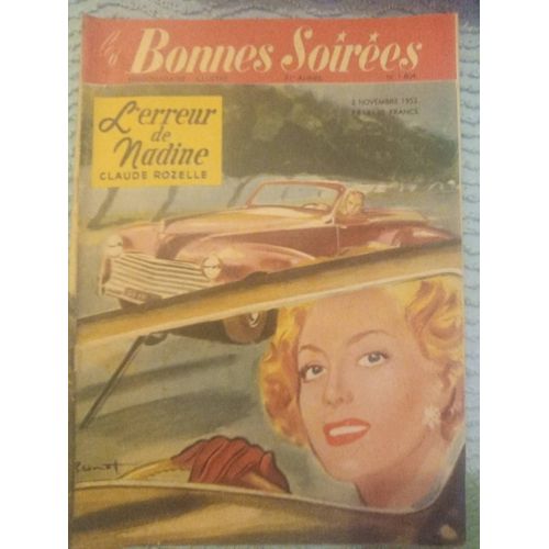Bonnes Soirées N° 1604 Du 2 Nov. 1952 - Brenot - Jijé - Spirou - Uderzo