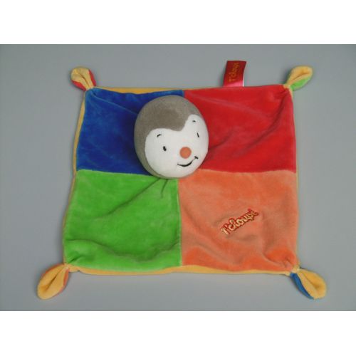 Doudou T'choupi Plat Rouge Orange Bleu Vert Nicotoy