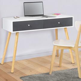 Bureau scandinave bois blanc pas cher - Effie