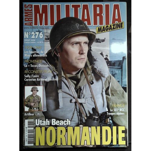 Armes Militaria Magazine No 276 Juillet 2008 Utah Beach Normandie 1944