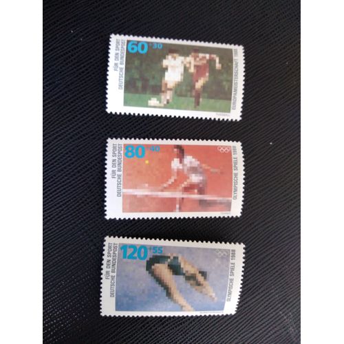 Timbre Allemagne / Rfa Yt 1185 A 1187 Séries: Aide Sportive 1988 ( 050406 )