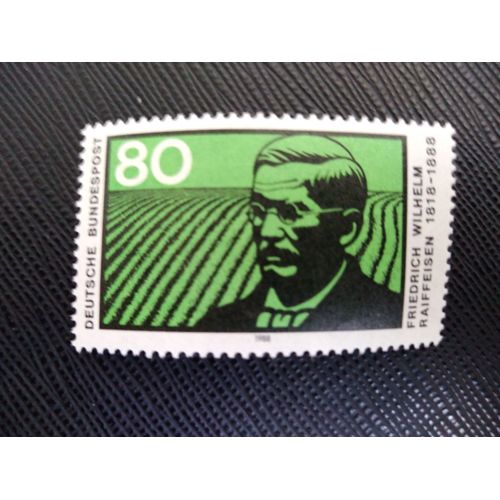 Timbre Allemagne / Rfa Yt 1190 Raiffeisen Et Champ Labouré 1988 ( 050406 )