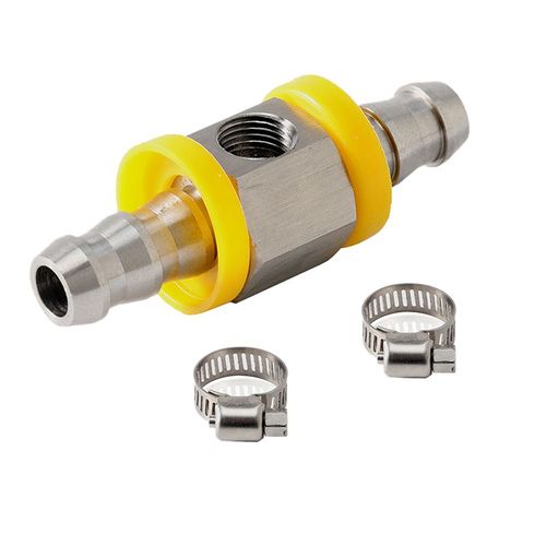 Adaptateur De Raccord En T De Capteur De Manomètre De Conduite De Carburant En Acier Inoxydable 3/8 Pouces Sans