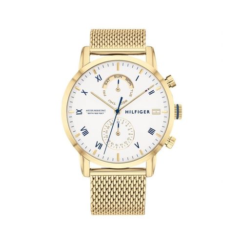 Orologio Tommy Hilfiger Kane Uomo Mesh Dorato