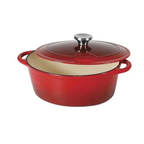 Sitram Sitraslow Cocotte Ovale En Fonte Dacier Emaillee - L36 Cm - 9l