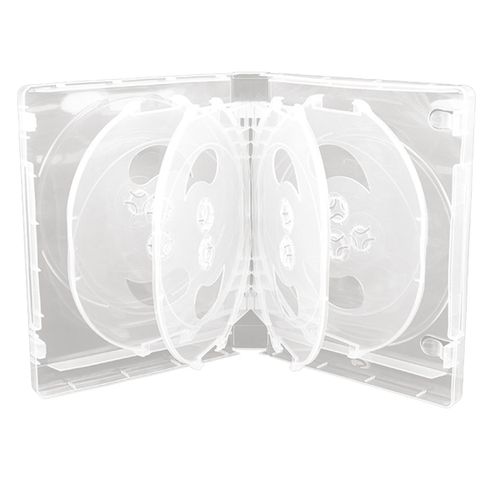 Boîte de rangement pour CD, paquet de 10 pièces, boîtier en plastique Double face épais pour DVD de voiture, blanc