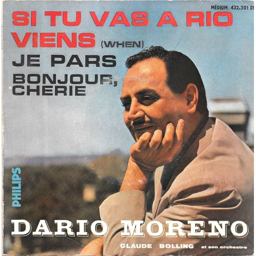 Dario Moreno : Si Tu Vas À Rio / Viens (When) / Je Pars / Bonjour, Chérie [Vinyle 45 Tours 7" Ep] 1959