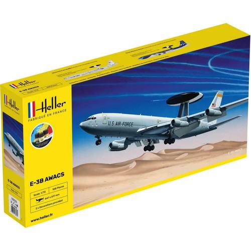 Maquette D'avion : Starter Kit : Boeing E-3b Awacs-Heller