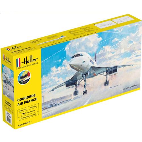 Maquette D'avion : Starter Kit : Concorde Airfrance-Heller