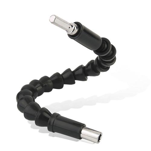 Embouts flexibles extension tournevis porte-embout connexion lien perceuse électronique 1/4 ""tige hexagonale noire 295mm outils de réparation de voiture