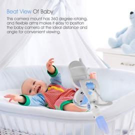 Support à pince flexible avec base pour moniteur bébé Hellobaby