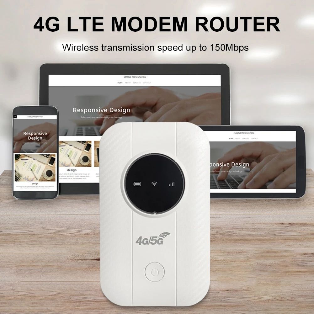 Routeur WiFi Mobile H803 4G LTE, 3650mAh, Modem 150Mbps, jus... - 3