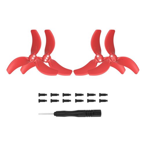 2 Paires De Pales D'hélice Pour Accessoires D'aile De Mini Drone Avata 3032s, Rouge-Générique