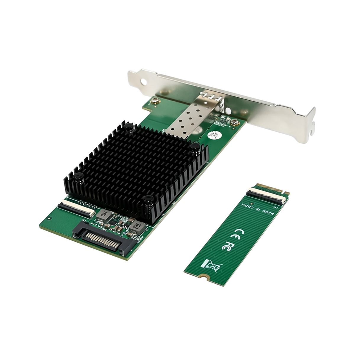 Carte rseau serveur M.2 B + M KEY 8 canaux, port unique, 10... - 2