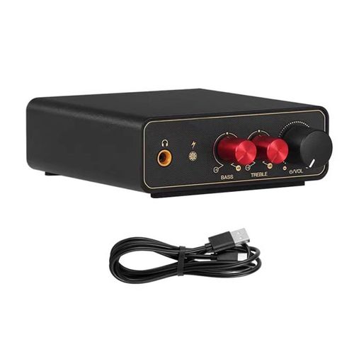 Mini préampli MM/Phono Stage RIAA pour platines vinyles/lecteurs de disques avec sortie casque 3,5 mm