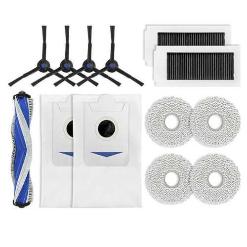Accessoires pour Robot de balayage X5 PRO, sac à poussière, vadrouille, consommables, brosse à rouleau latéral, éléments filtrants B