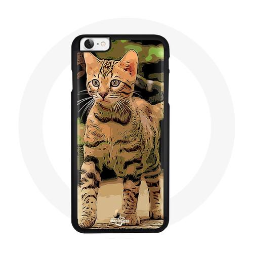 Coque Pour Iphone 6 Chat Chaton Bengal Beige