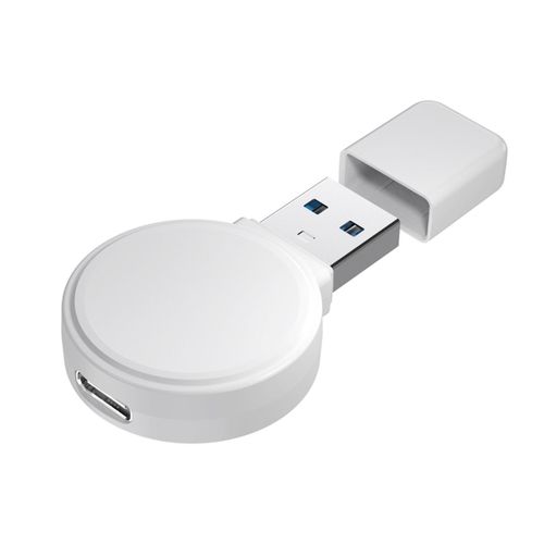 Base De Chargement De Chargeur Sans Fil Portable Pour Montre, Usb Type-C Rapide (Blanc)
