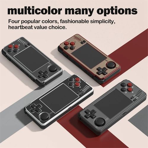 Console de jeu portable A30, écran IPS de 2,8 pouces, système Linux, wi-fi 2,4 go, 64 go, rétro, noir