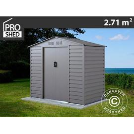 Abri de jardin 2,77x2,55x1,92m ProShed®, Aluminium Gris