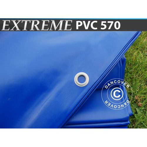 Bâche 5x6m, Pvc 570g/M², Bleu