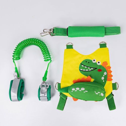 Laisse Pour Enfants 4 En 1, Ceinture Anti-Perte Pour Bébé, Laisse De Sécurité Réglable, Poignet Pour Harnais Pour Enfants(Jaune)