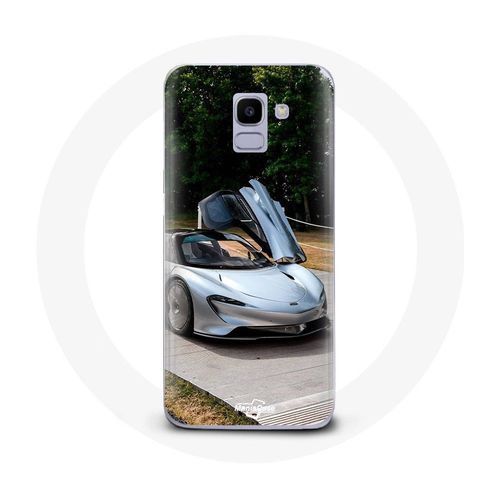 Coque Pour Samsung Galaxy A8 2018 Formule 1 Mclaren Voiture Gris