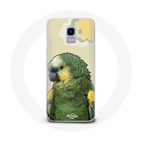 Coque Pour Samsung Galaxy A8 2018 Amazone Perroquets Vert
