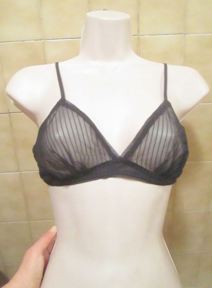 Soutien Gorge Noir Transparent