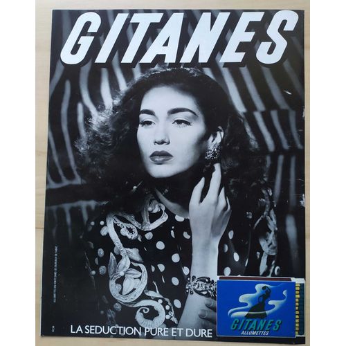 Publicité Papier - Allumettes Gitanes De 1989