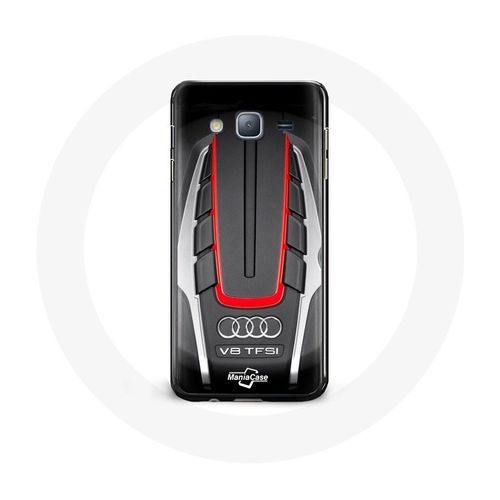 Coque Pour Samsung Galaxy J3 2016 Audi S8 Logo Rouge