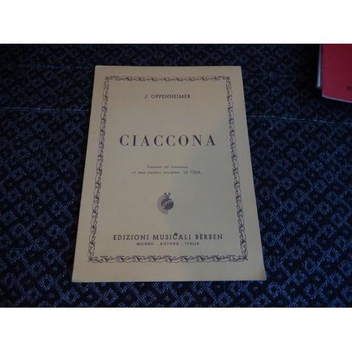 Ciaccona - Variazioni Per Harmonica Sul Tema Popolare Portoghese "La Fiola"