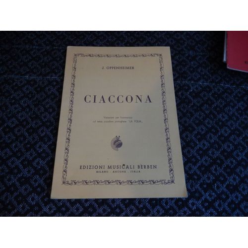 Ciaccona - Variazioni Per Harmonica Sul Tema Popolare Portoghese "La Fiola"